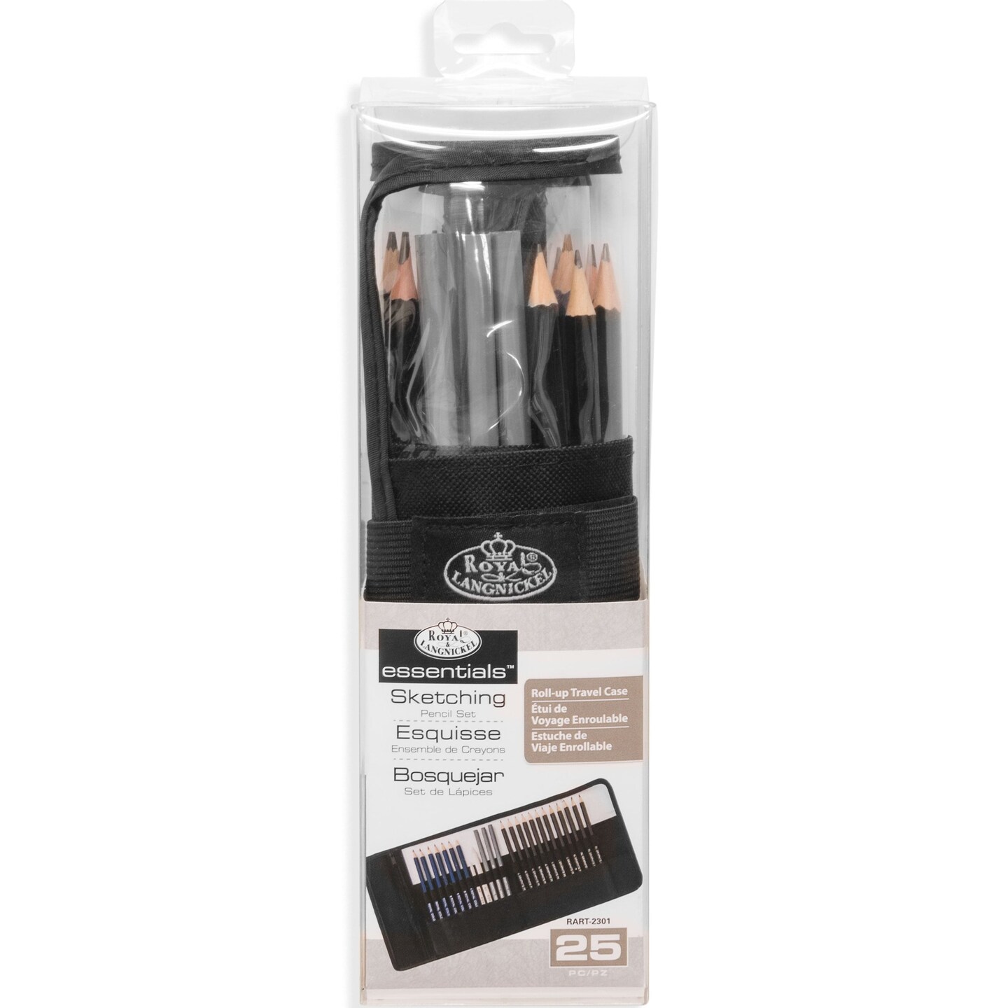 RART-2301 | Essentials&#x2122; 25pc Sketching Pencil Set with Case