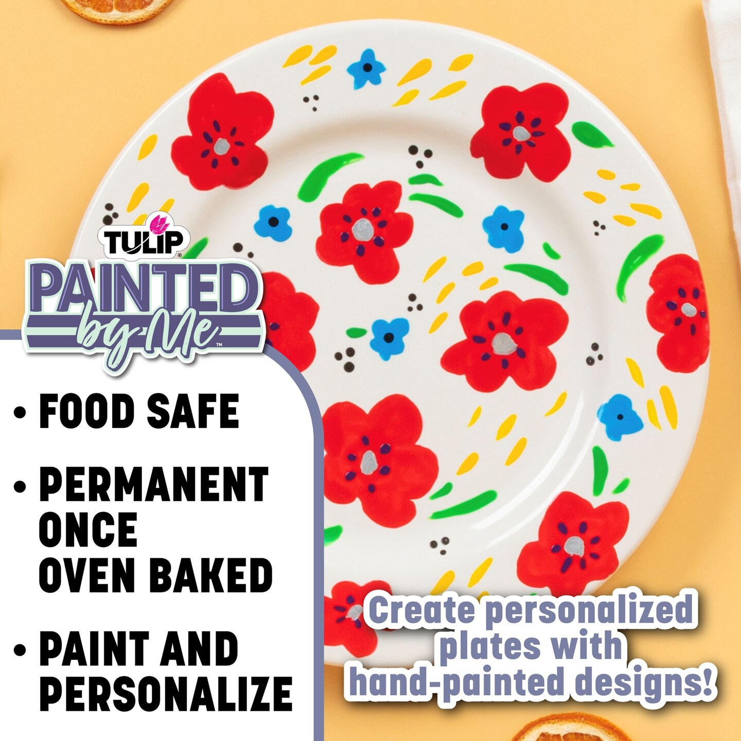 Tulip Painted By Me Plate Painting Kit 4 Pack