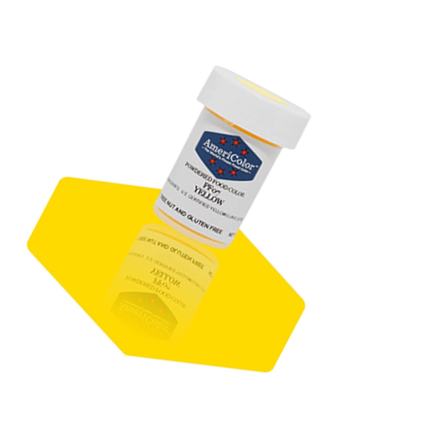 AmeriColor Yellow Powdered Food Color for Bright Lively Cake & Dessert Coloring