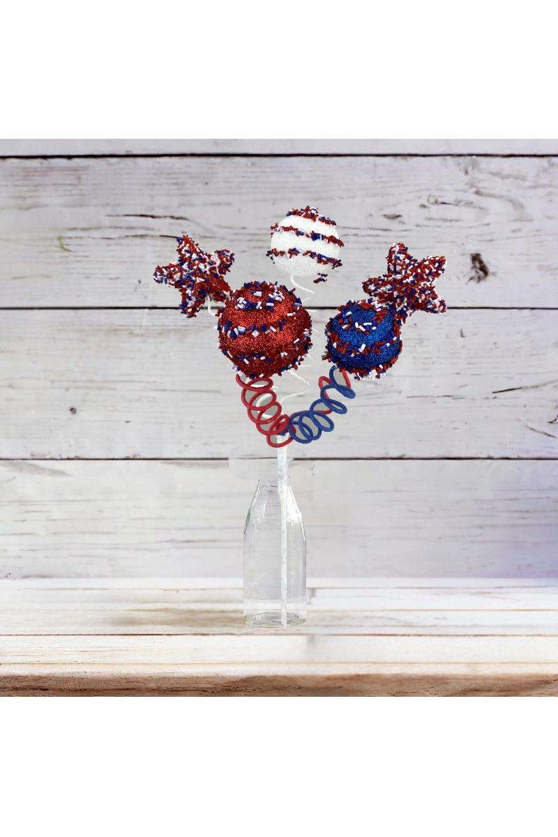 16&#x22; Patriotic Cake Pop Spray