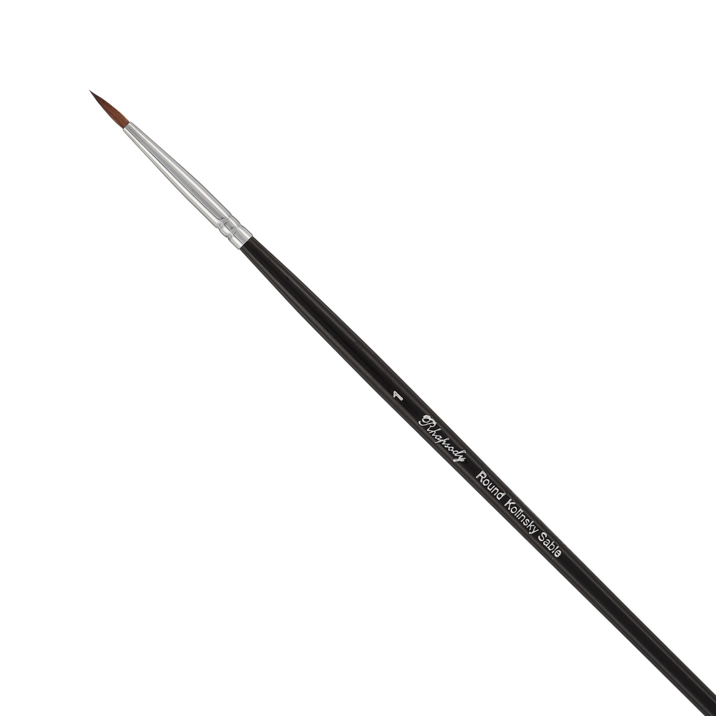 Creative Mark Rhapsody Kolinsky Sable Brushes for Professional Watercolorists - Round Excellent Spring, Full Belly, Split-Proof Points, Chrome Ferrules, Short Handle, English Sizing
