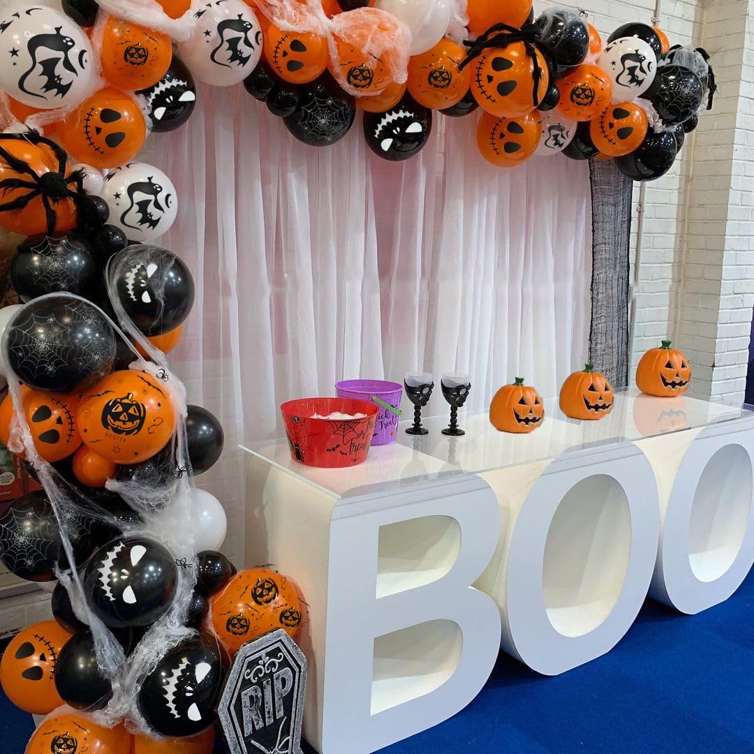 Halloween Decoration Balloons (&#x9;Black Orange White)