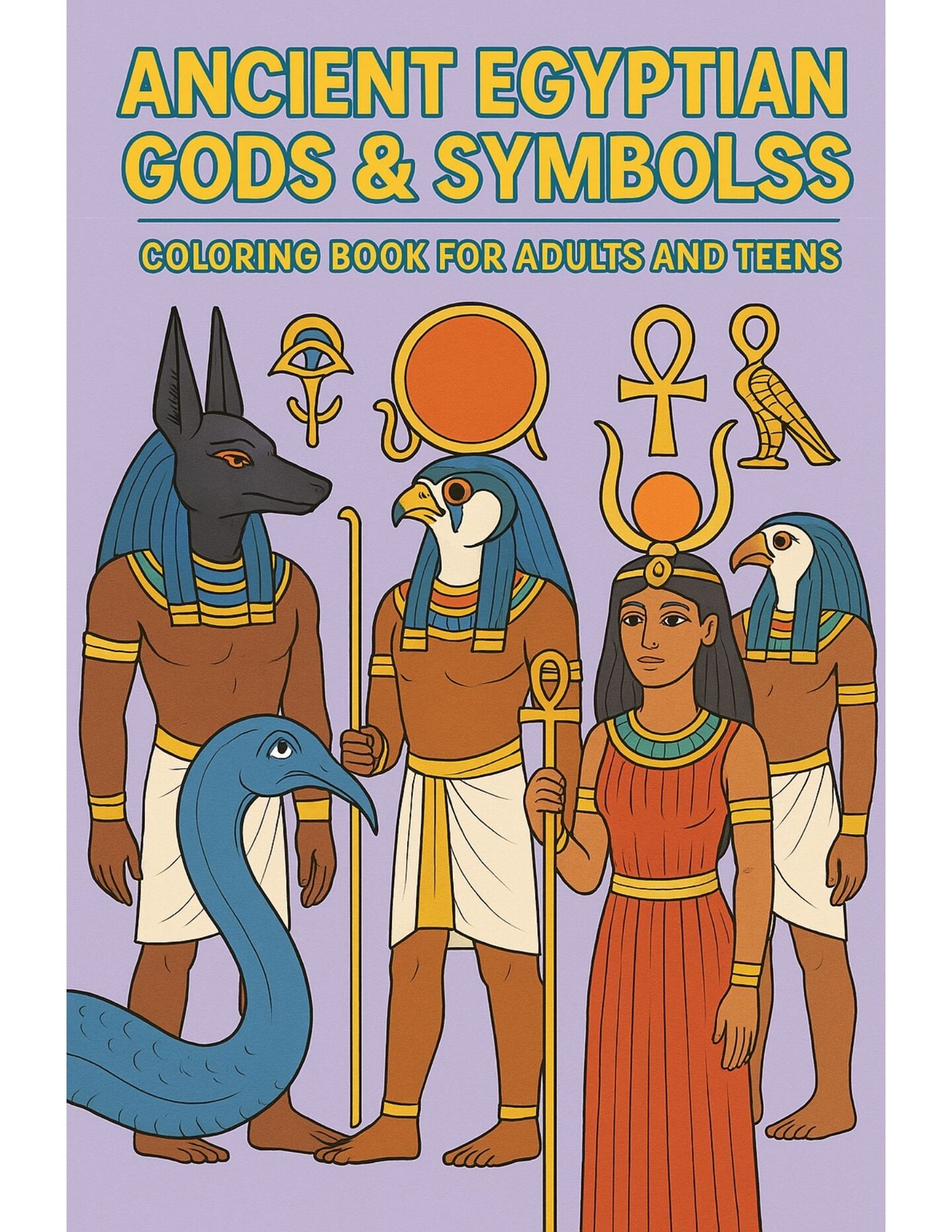 Ancient Egyptian Gods and Symbols Coloring Sheets For Adults and Teens ...