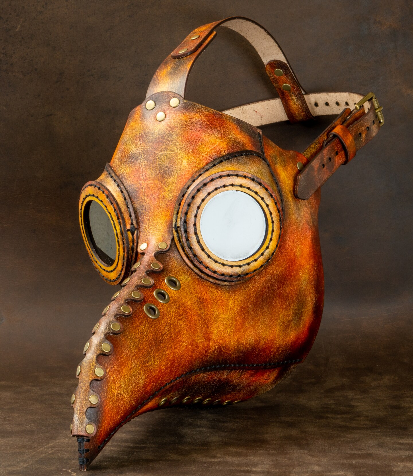 OOAK deals Handmade Leather Plague Doctor Cosplay Mask