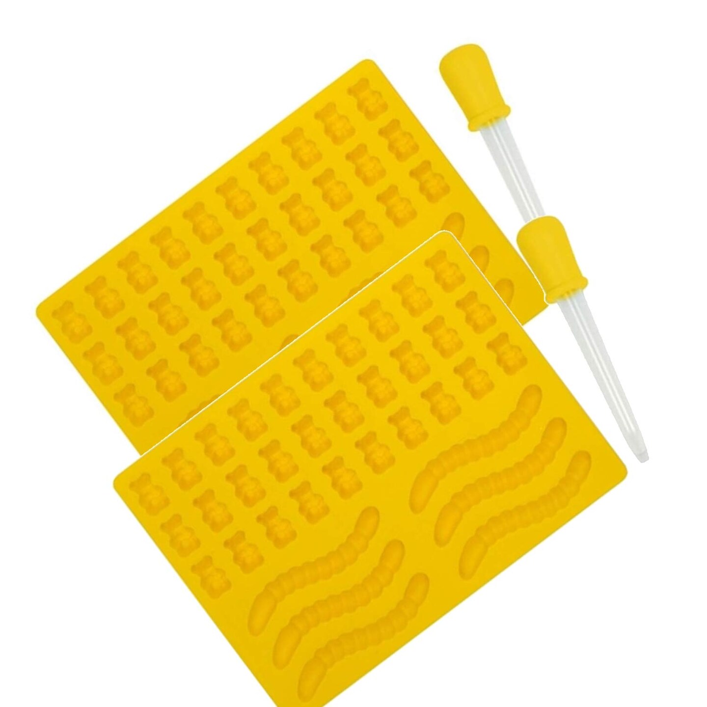 Gummy Worm/Bear Silicone Mold with Dropper