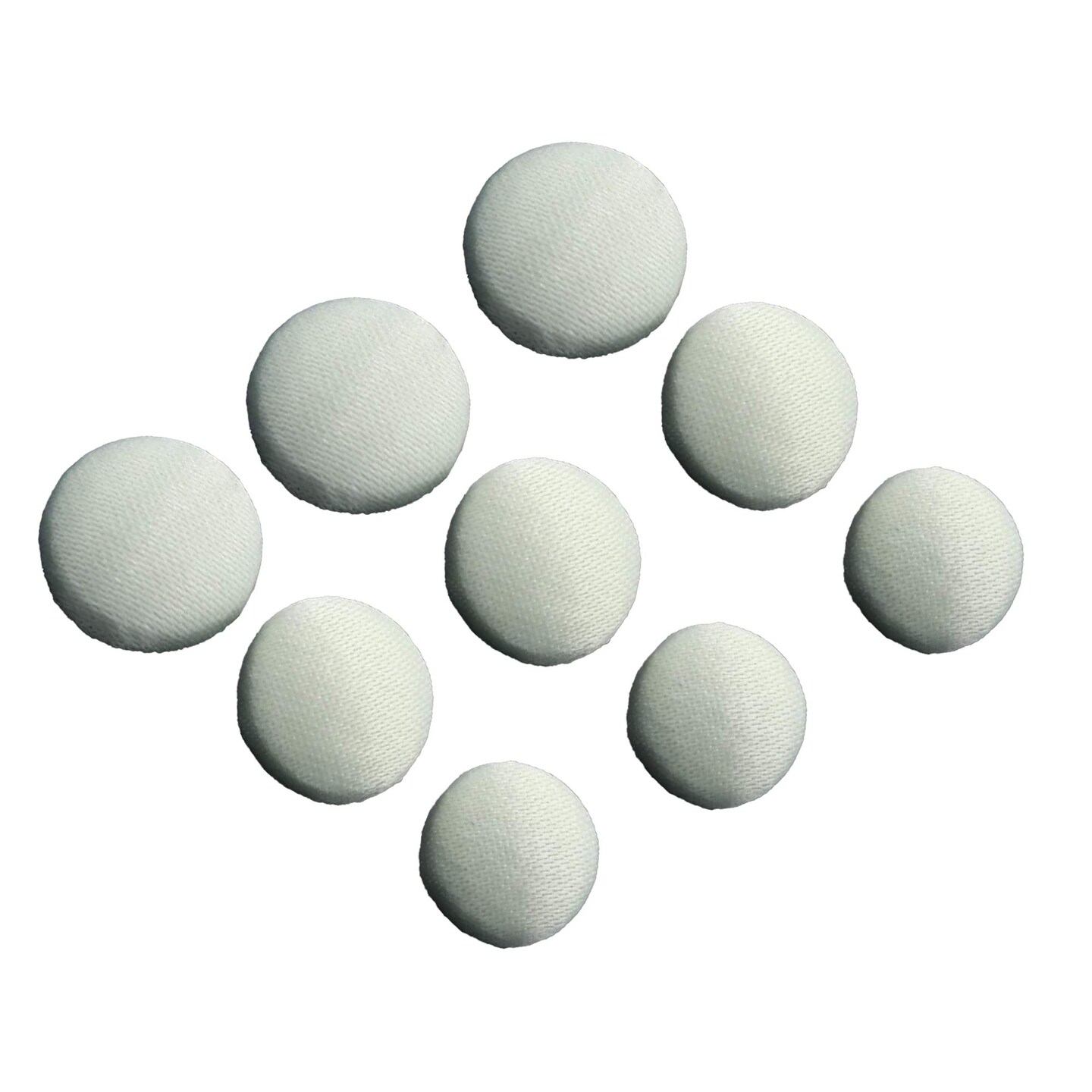 1 Dozen Bridal Ivory Buttons with Canvas Backing 12.5mm for Wedding Dresses & Gowns
