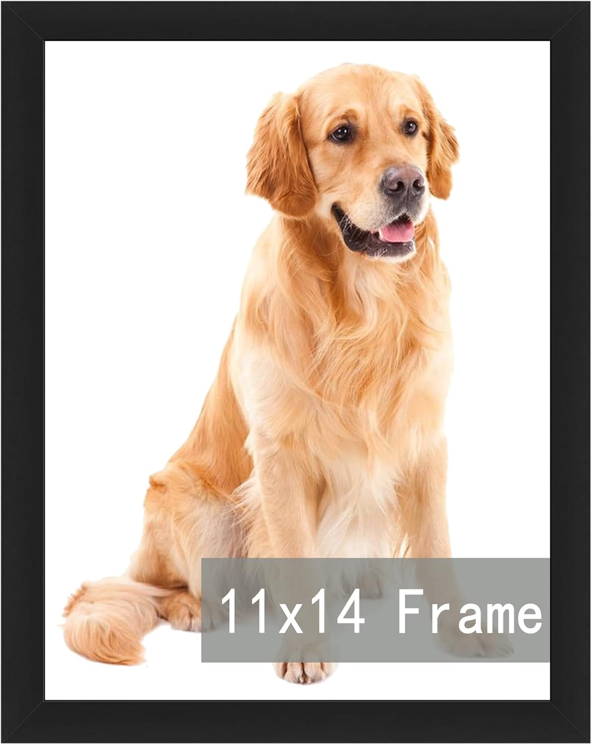 11x14 Picture Frame in Black - Horizontal and Vertical Formats for Wall Mounting - Simple Design Frame with Shatter Resistant Perspex Perfect for Home Decoration, Office, Hotel,and Bedroom