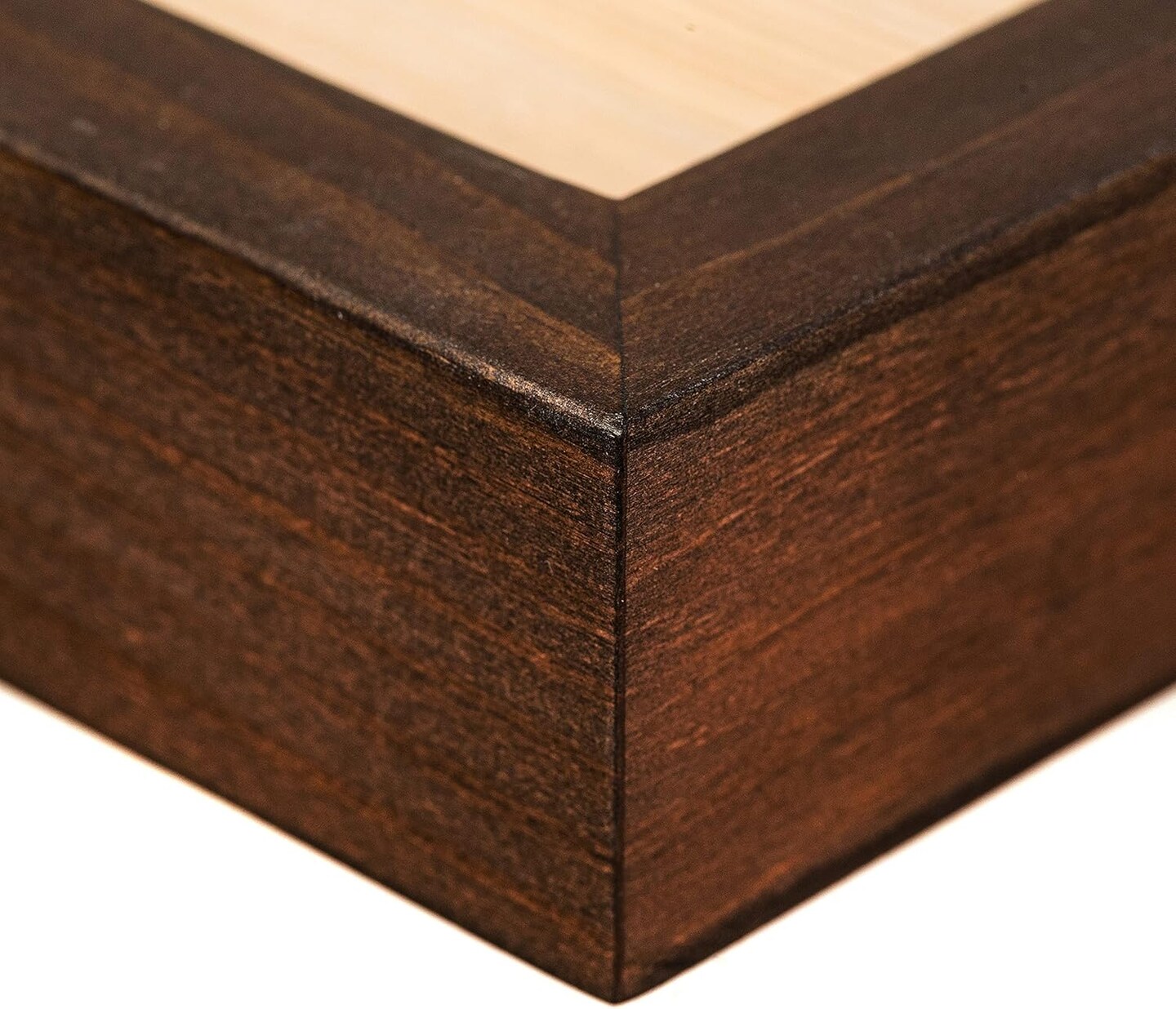 Brown Wooden Picture Frame 11x14 - Natural Rustic Solid Wood Thick Borders, Wall Mount and Table Top Display