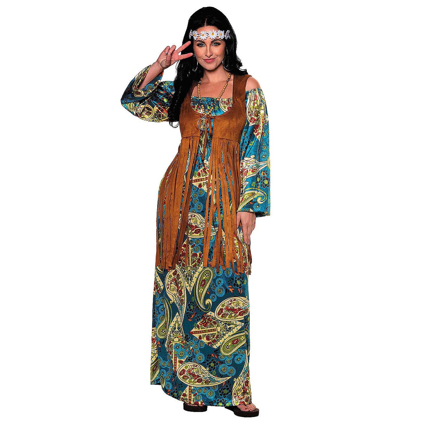 Women&#x27;s Bohemian Hippie Dress Costume