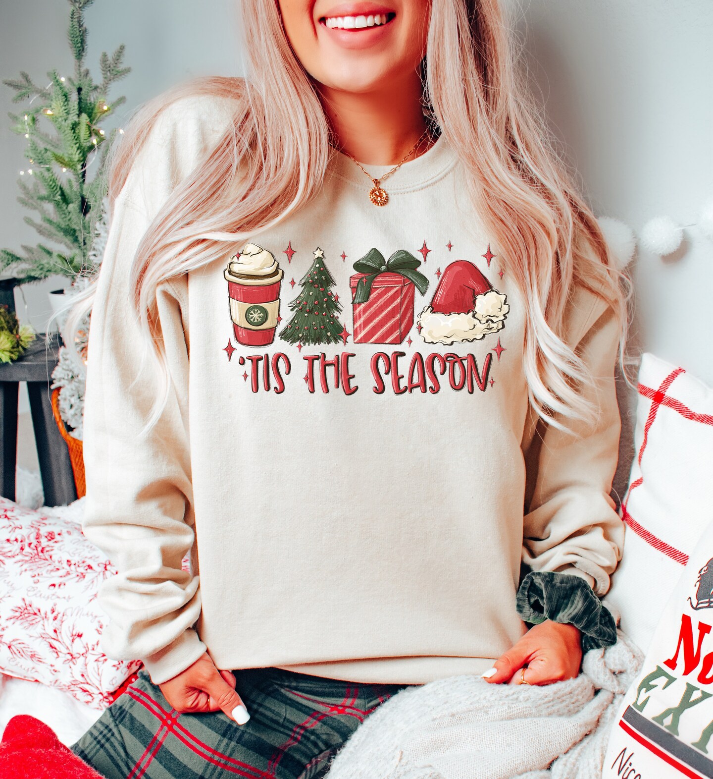 Tis The Season Sweatshirt, Christmas Sweatshirt, Holiday Shirt, Christmas Shirt, Christmas Lover Gift