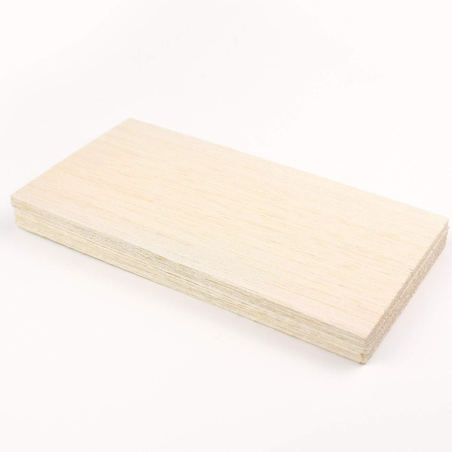 10 Pack Balsa Wood Sheets, Natural Unfinished Wood for House Aircraft-100x200x1.5mm