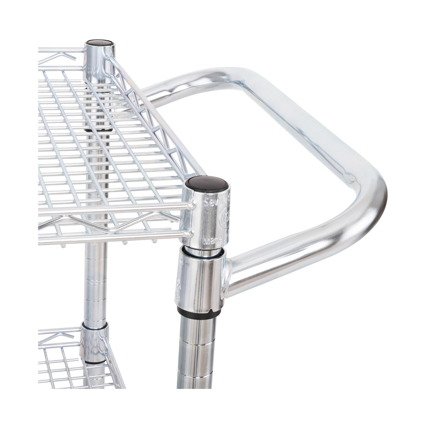 Seville Classics 3-Tier NSF Utility Cart, 35.9&#x22; W x 18&#x22; D x 32.2&#x22; H