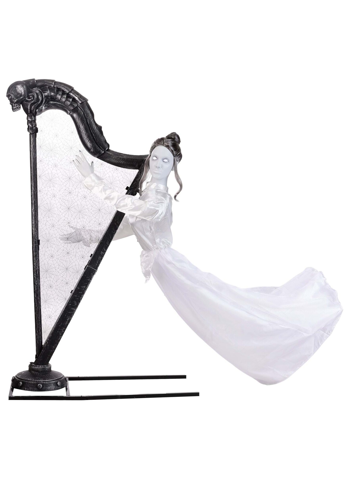 5.5FT Celeste the Restless Ghost Harp Animatronic Decoration - Tekky
