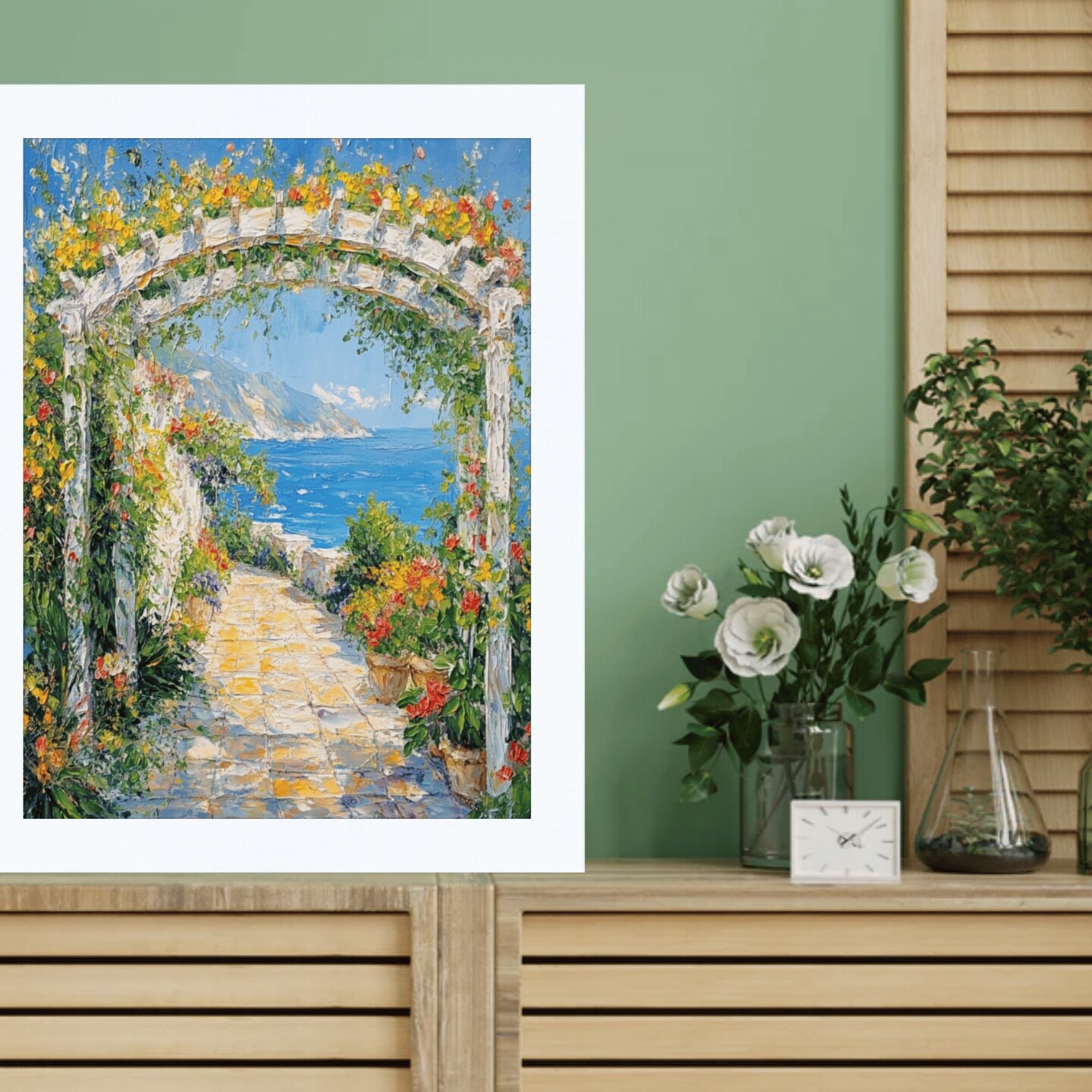 Simple Flat Matte White Wood Picture Frame 13x19 frame