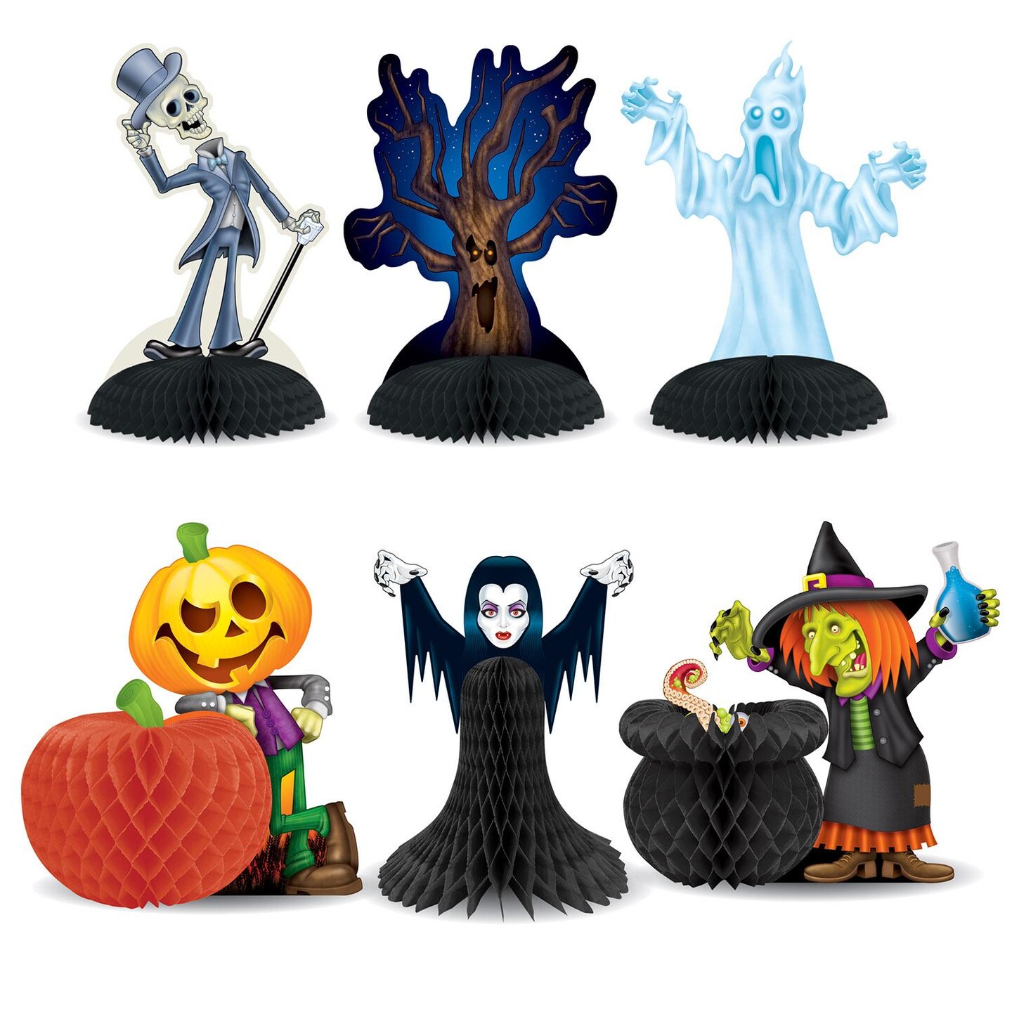 72 Pack Beistle Halloween Character Centerpieces
