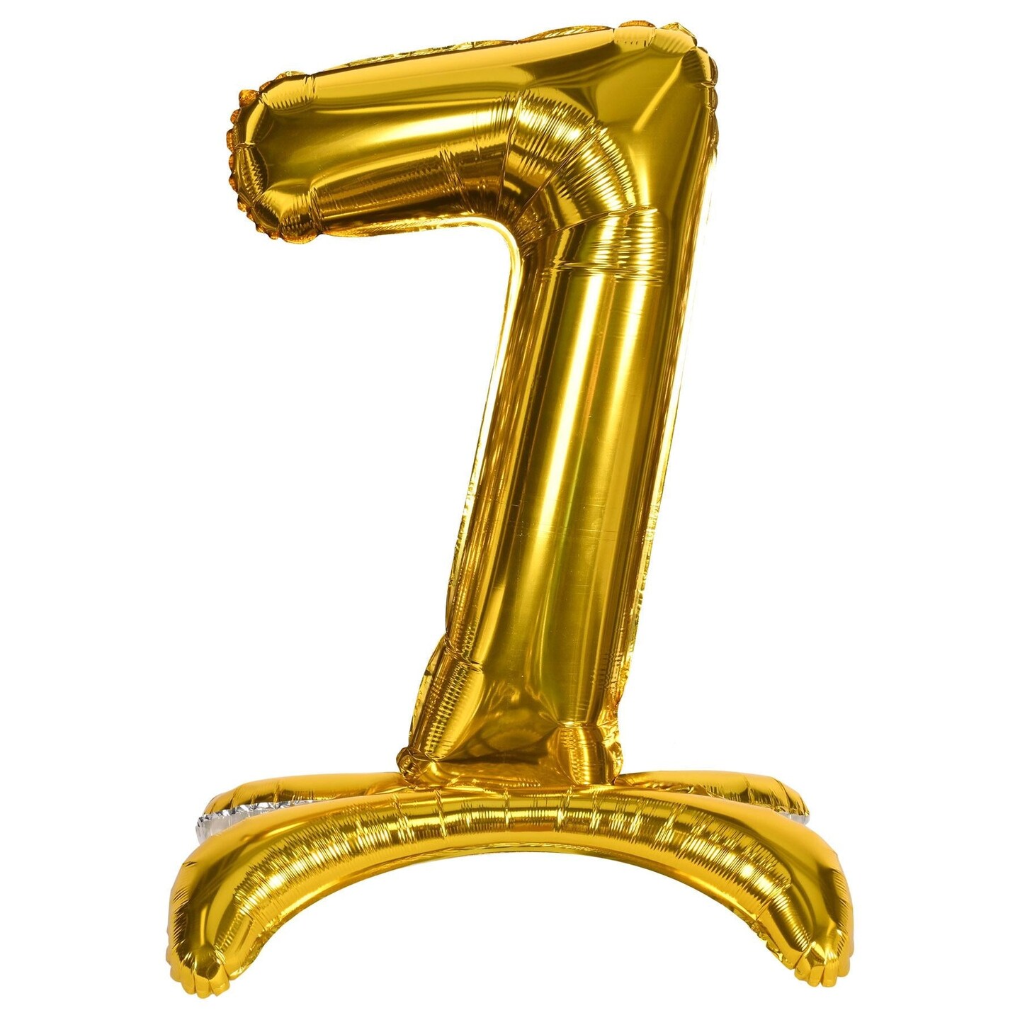 6 Pack Beistle Self-Standing Balloon Number 7