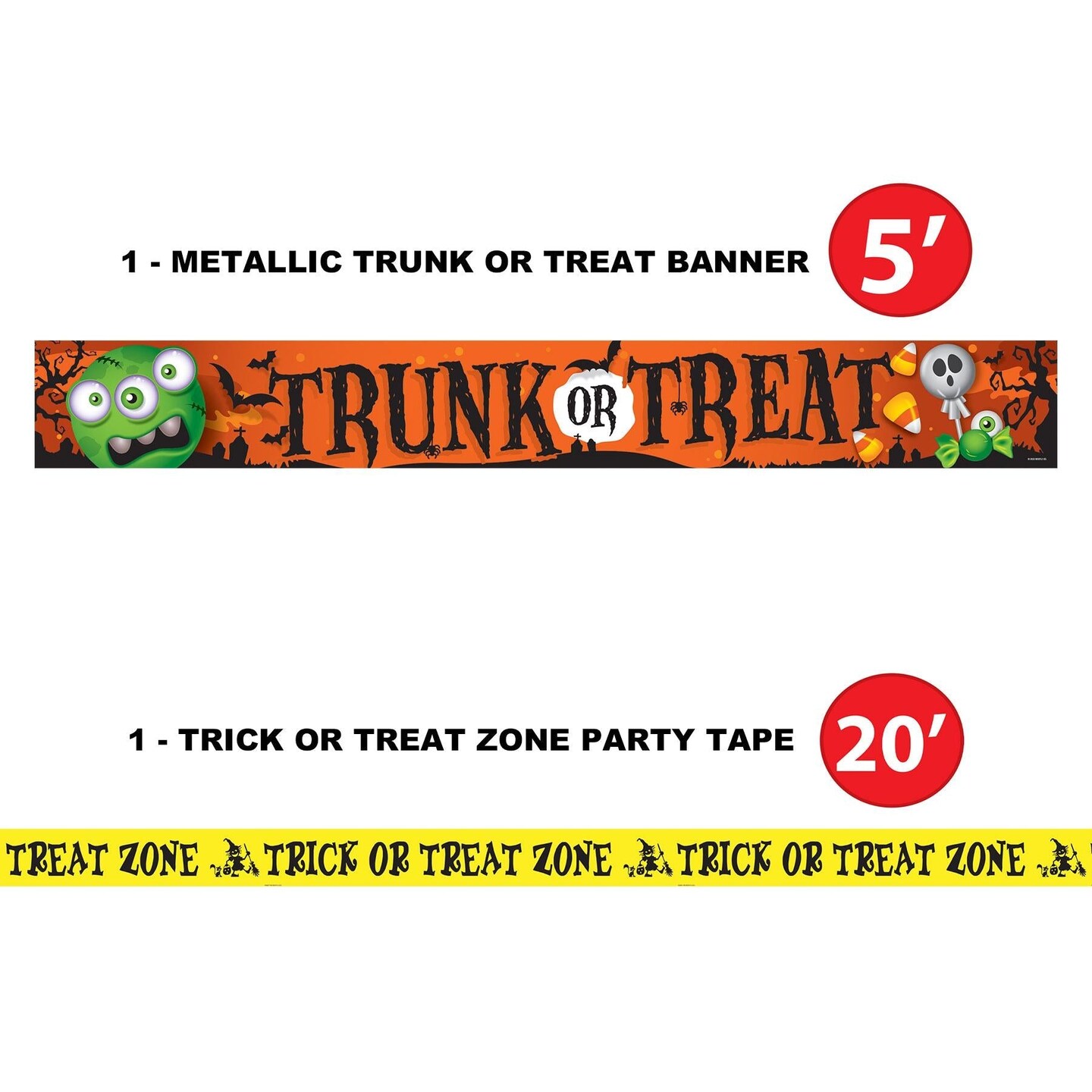 8 Pack Beistle Trunk Or Treat 21 Piece Party Box