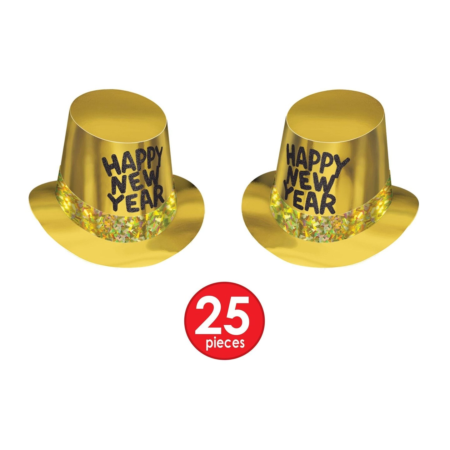 Beistle Gold Rush New Year&#x27;s Eve Party Kit for 50 People