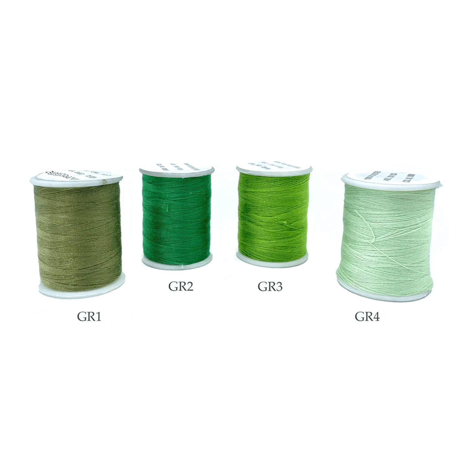 200 Yards Green Polyester Thread Small Spool for Sewing &#x26; Craft Projects