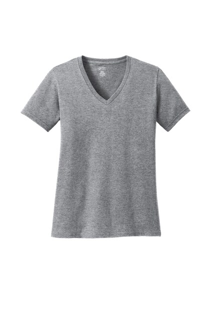 Port Company&#xAE; Women&#x2019;s Core Cotton V-Neck T-Shirt