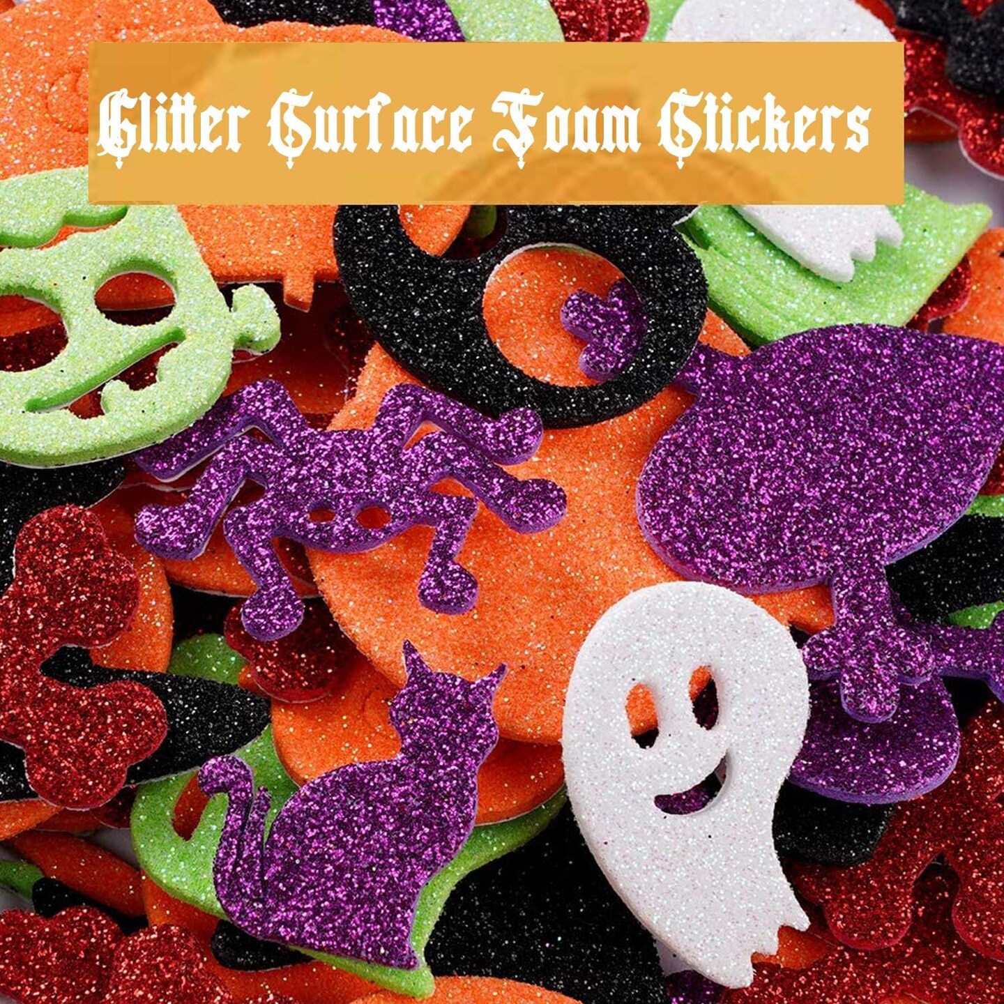 Halloween Foam Stickers Glitter