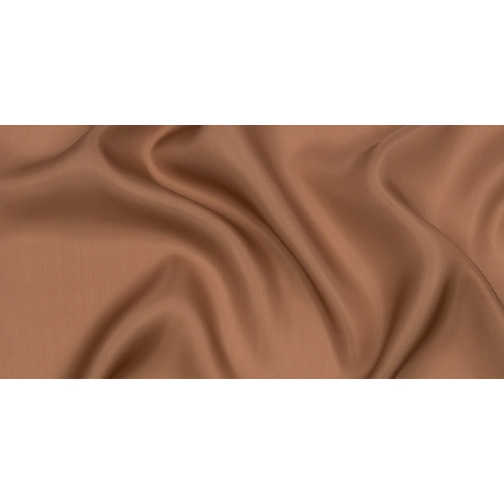 1 Yard Premium Silk Satin-Face Organza Fabric Light Brown Solid Luxury Couture 54" Width