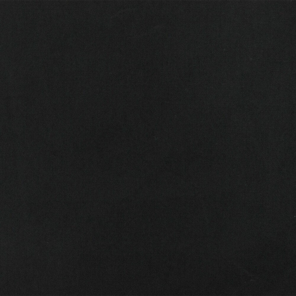 Dark Black Solid Cotton Stretch Spandex Poplin Woven Fabric By the Yard