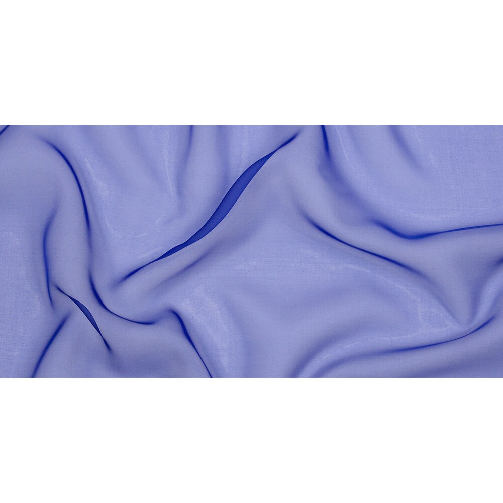 1 Yard Mazarine Blue Silk Organza Fabric Lightweight Sheer Material for Dresses 44 Inch Width