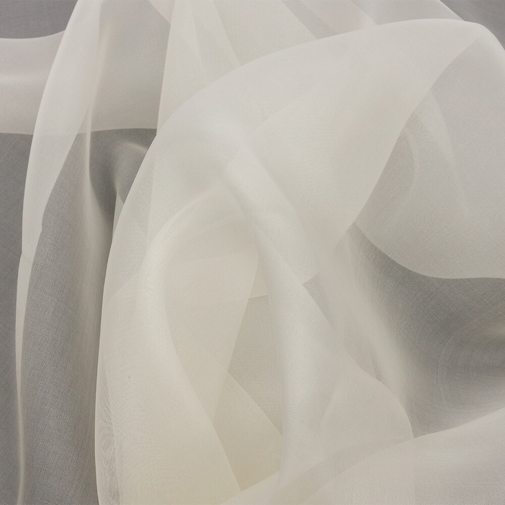 1 Yard Antique White Silk Organza Premium Wedding Fabric, 54 Inches Wide