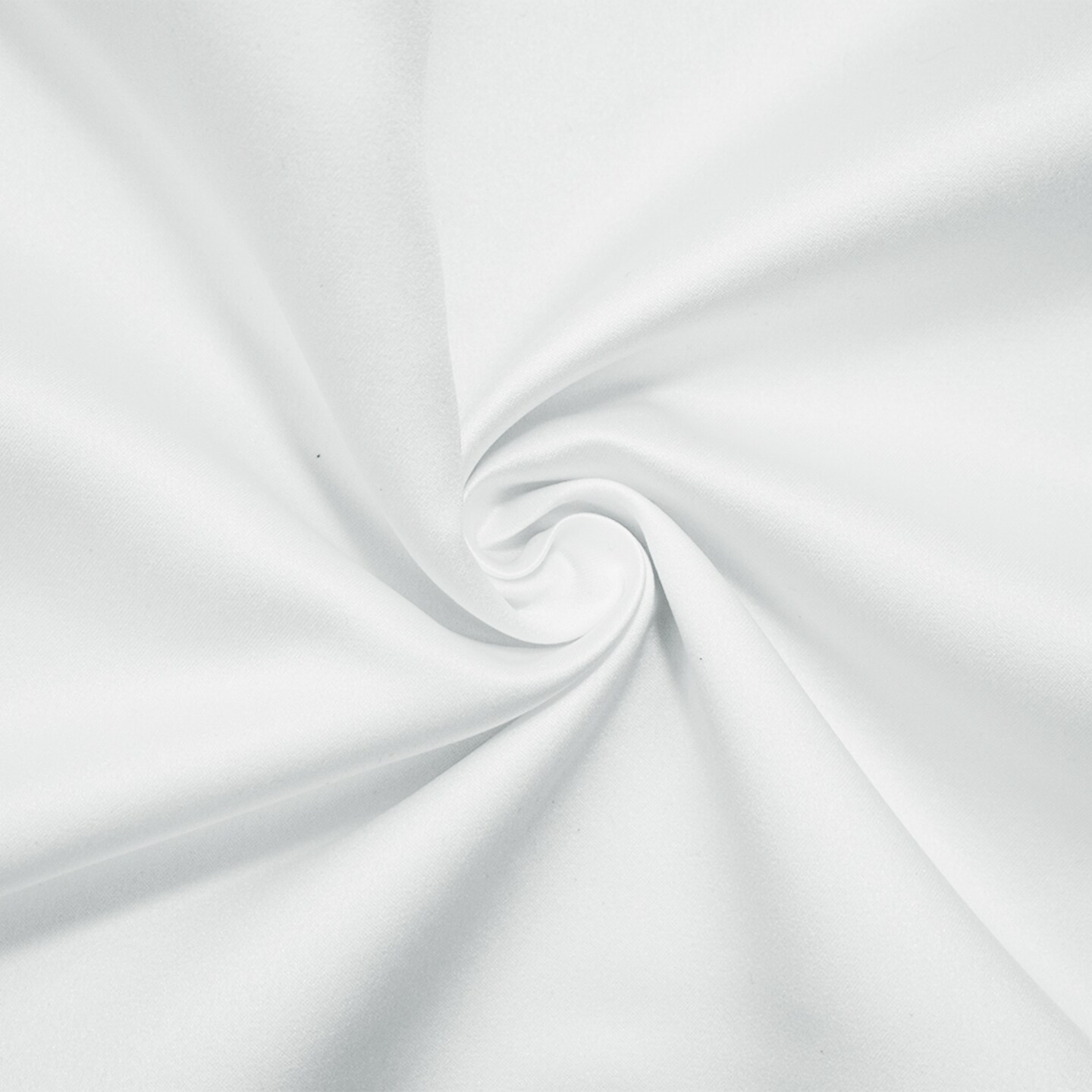 White Polyester Solid Marquis-Peau De Soie Satin Woven Fabric By the Yard
