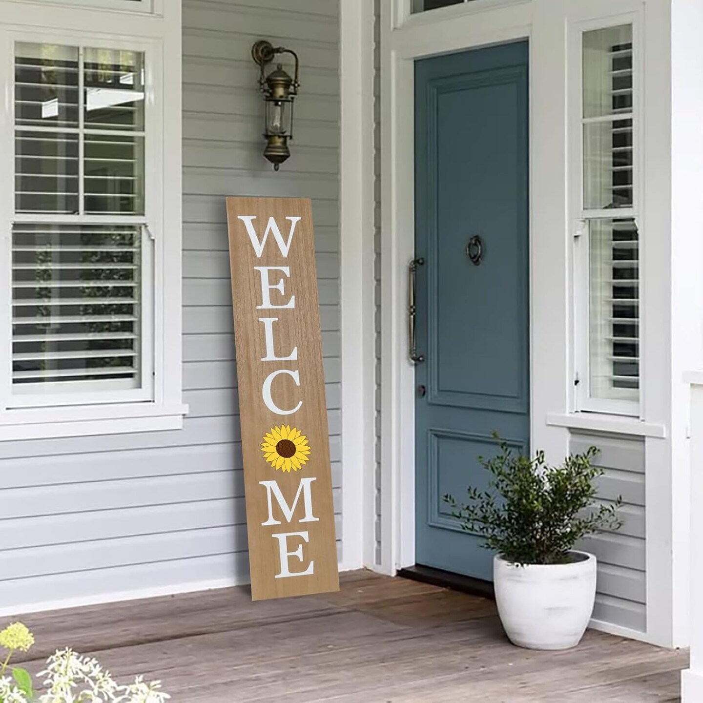 Wooden Porch Welcome Sign (Wood)