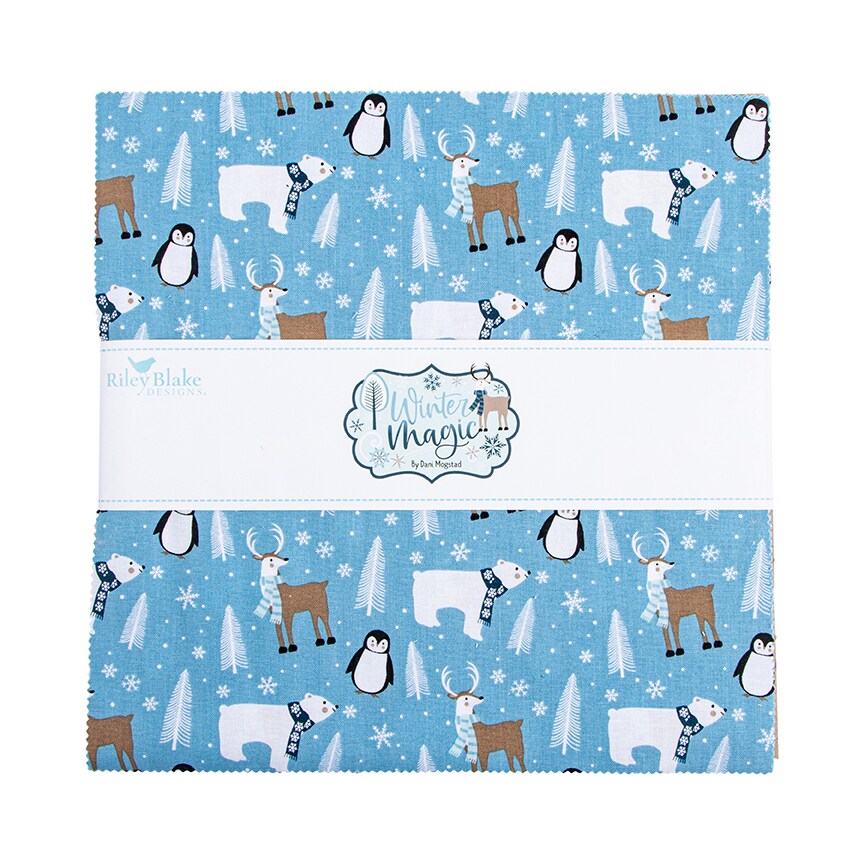 Winter Magic 10&#x22; Square Pack (Layer Cake / 10&#x22; Stacker) by Dani Mogstad for Riley Blake (10-16360-42)