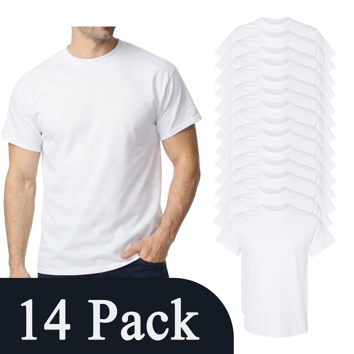 Gildan Heavy Cotton Craft-Ready Black T-Shirt - Gildan, Craft Blanks Multi Pack Tee