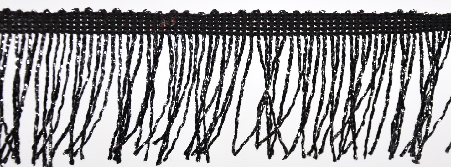 2-inch Metallic Chainette Trim, 15 Yards - Shimmer Tassel Fringe for Upholstery, Costumes, Drapery & DIY Crafts