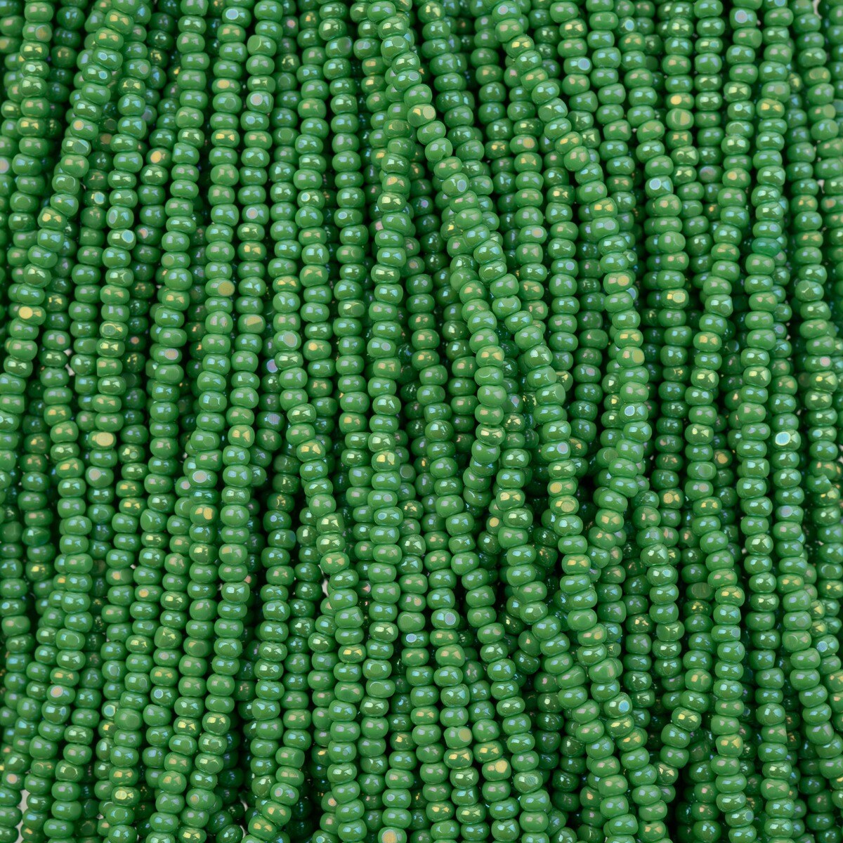 John Bead 11/0 Cut Opaque Finish Czech Glass Seed Beads Strung, 100g