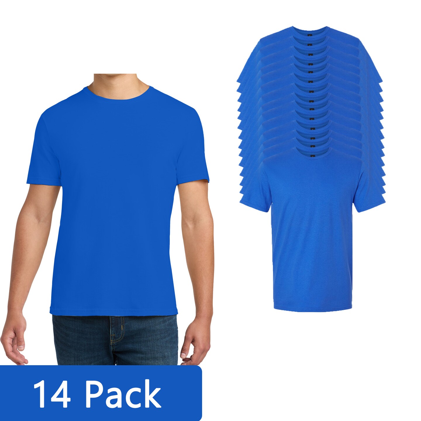Gildan Softstyle T-Shirt, Men's Short Sleeve Blank for Custom Printing & Crafting, Royal, S–3XL