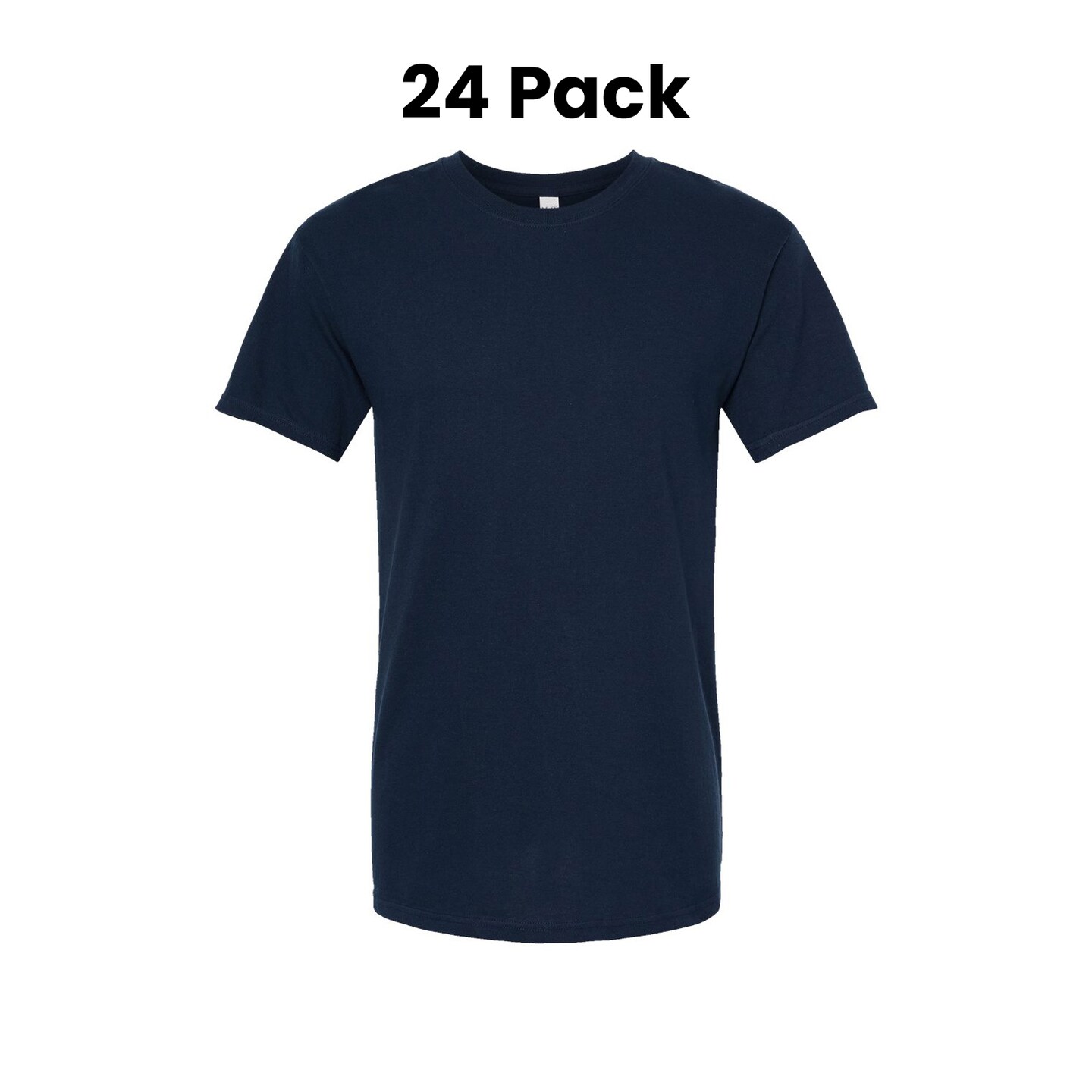 24 Pack : M&O USA Grown Preshrunk Heavyweight Men's Cotton T-Shirt For Daily Use