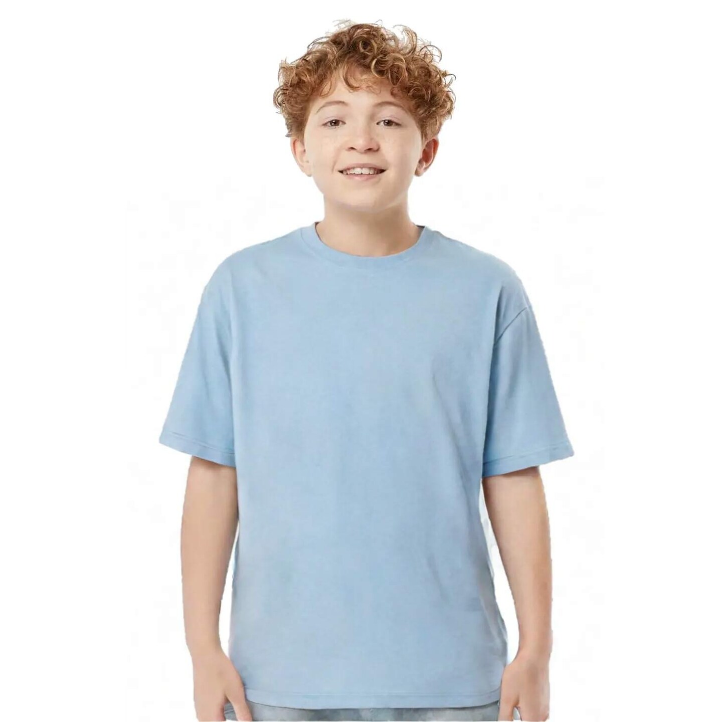 M&O Youth Gold Soft Touch Crewneck Short Sleeve T-Shirt For Daily Use