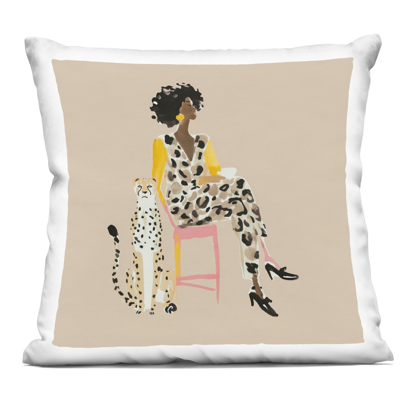 Stupell Industries Savage Chic Elegance Decorative Printed Throw Pillow, design by Svetlana Aleynikova, 18 x 7 x 18