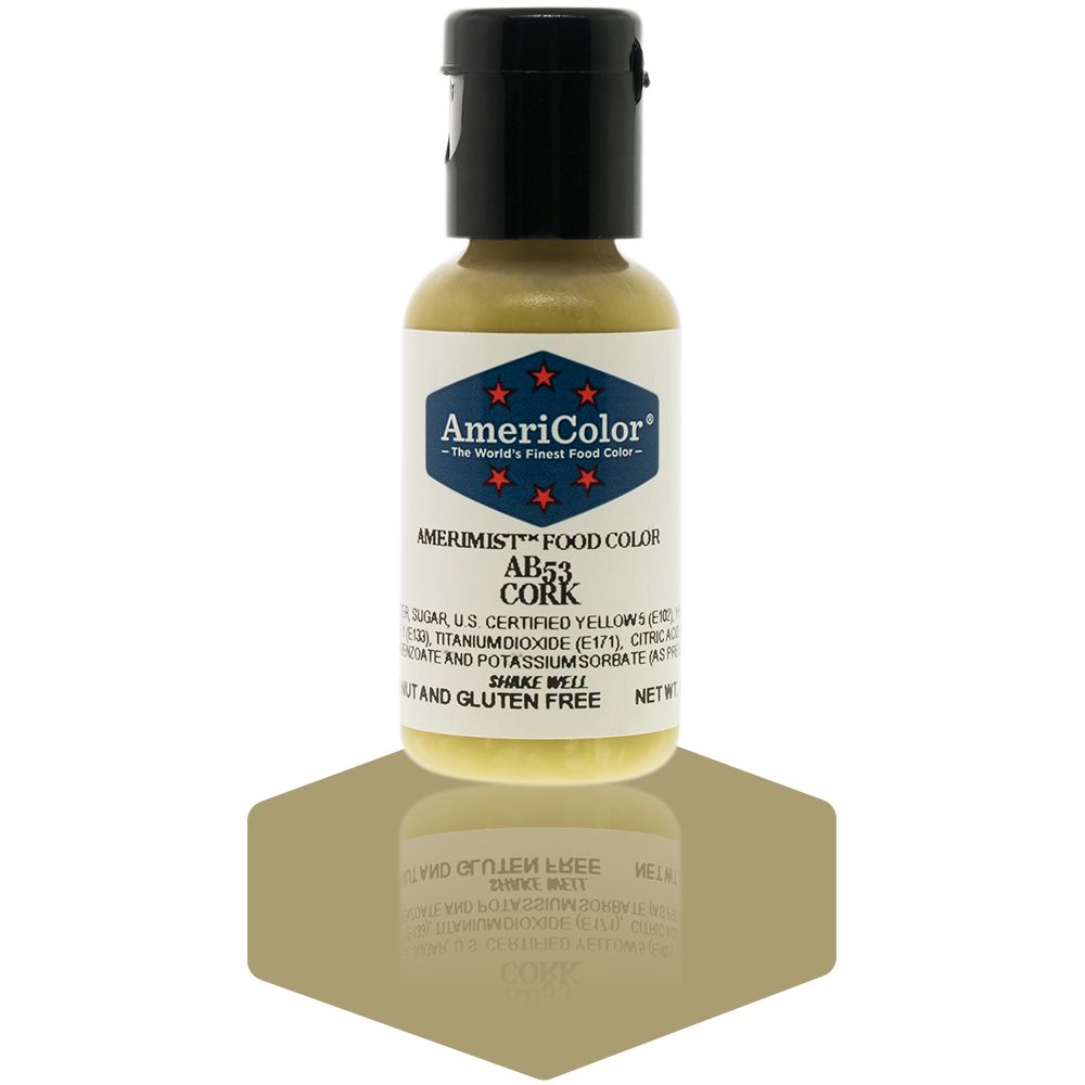AmeriColor, Cork, .65 Ounce, AmeriMist Airbrush Food Coloring