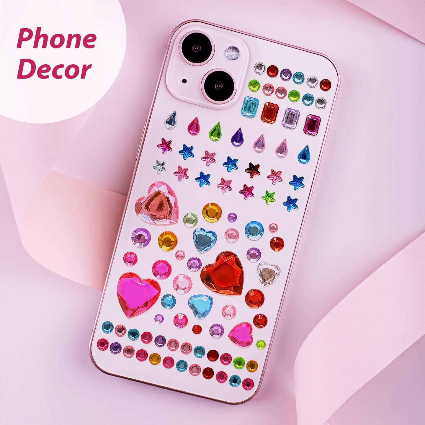 Wrapables 1154pcs Acrylic Self Adhesive Crystal Rhinestone Gem Stickers, DIY, Arts &#x26; Crafts Supplies (9 sheets), Assorted