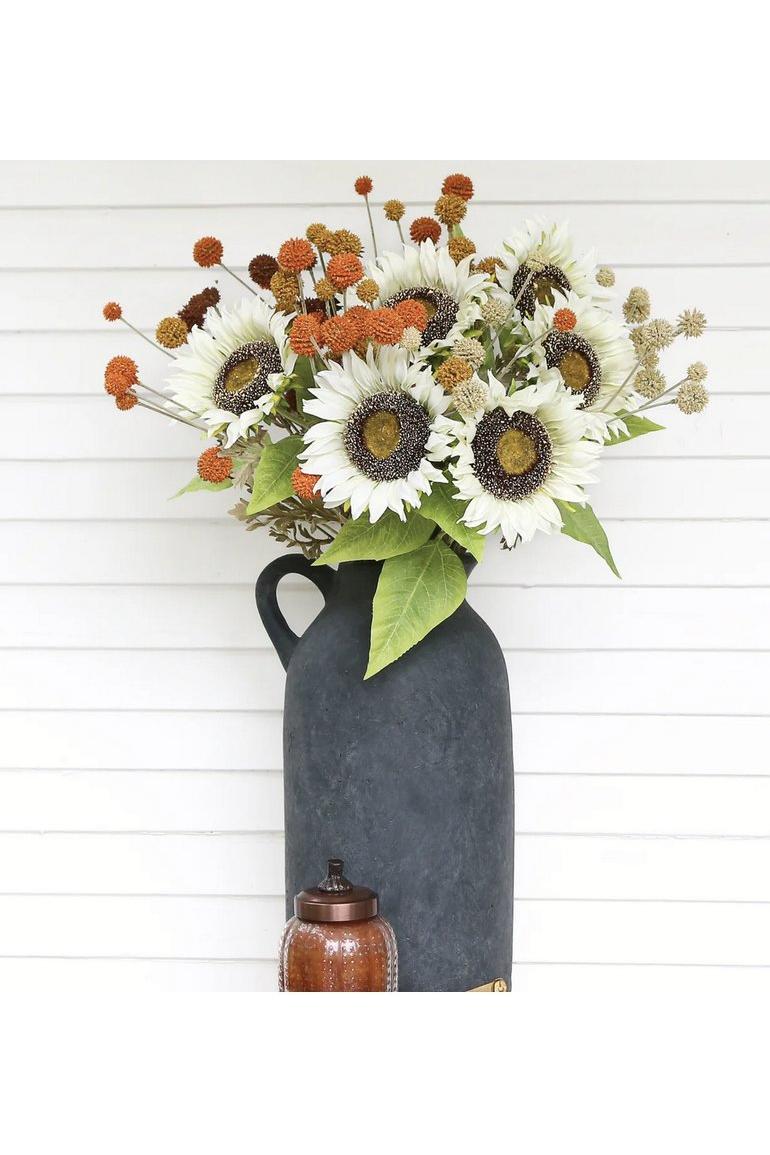 33&#x22; Sunflower Stem: Ivory