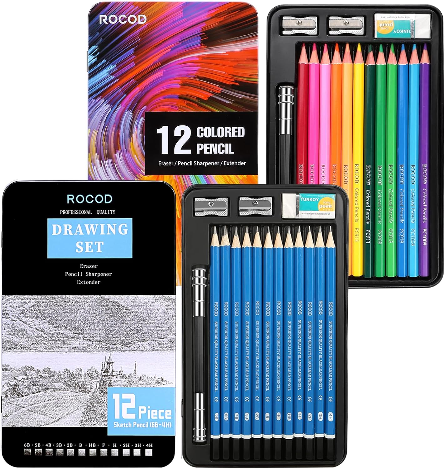Profession Sketch Pencils Colored Pencils for Kids and Adults Drawing