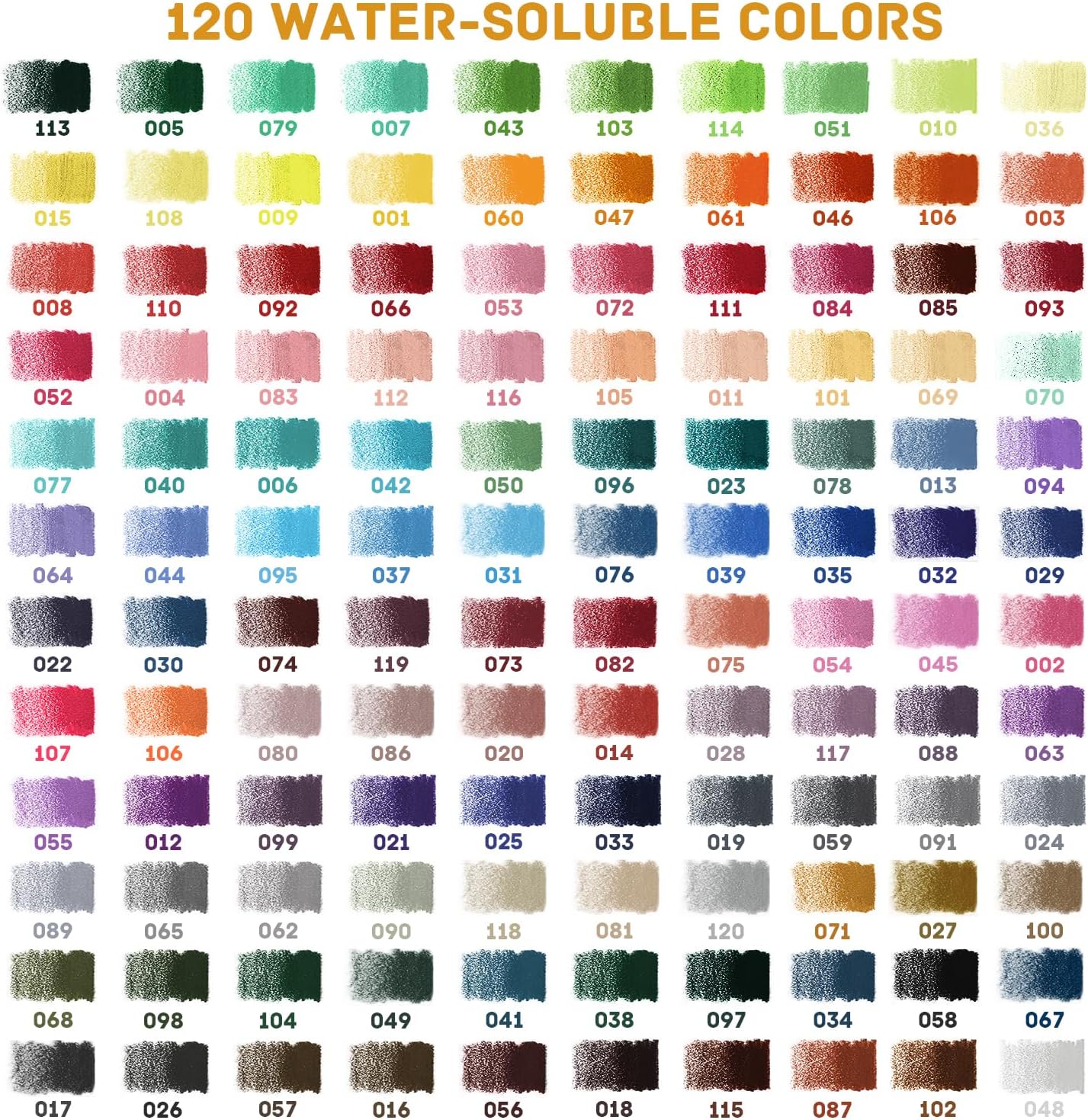 Watercolor Pencils 120 Professional Water Colored Pencils for Adult Coloring Book Blending Sketching