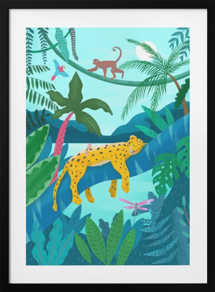 Jungle Leopard by Petra Lizde Framed Art