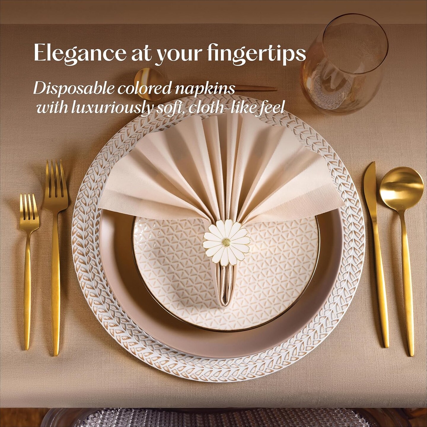 50-Pack Burgundy Linen-Feel Disposable Napkins, 12×17 in, Cloth-Like