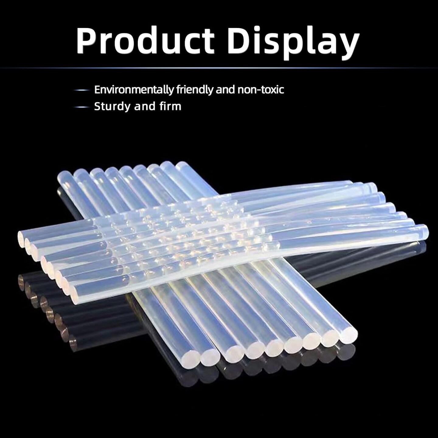 200 Count - Crystal Clear Hot Glue Sticks - Full Size, 5.9&#x22; x 0.27&#x22;, All-Purpose Glue for Crafting, Wood, Metal, Glass, Plastic, Fabric, Foam - Ideal for DIY, Scrapbooking &#x26; More