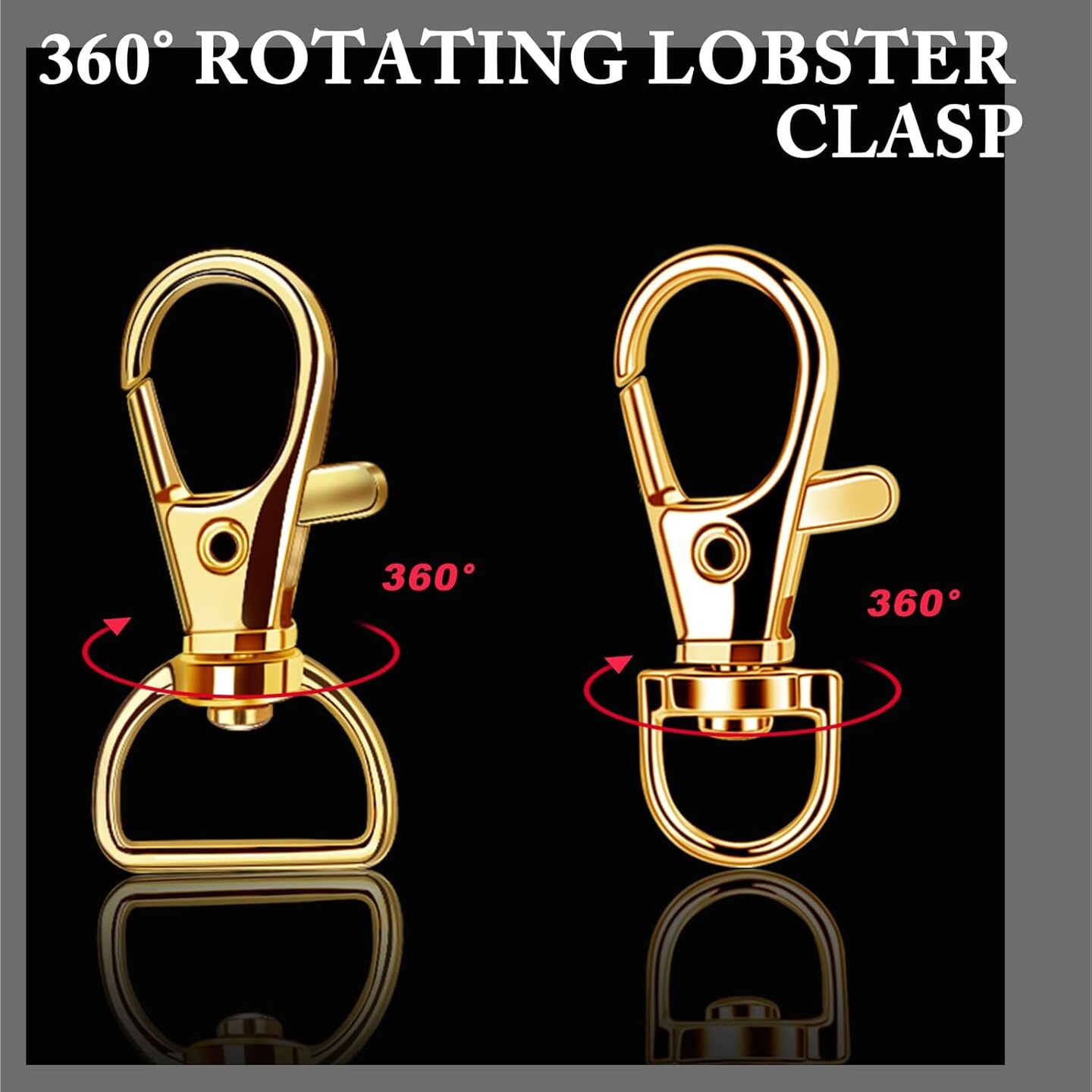 524PCS Key Chain Making Kit, Keychain Making Supplies Keychain Craft Supplies Key Chain Clips, Lanyard Snap Hooks, Key Rings and Jump Rings for Jewelry Lanyard Making, Keychain Kit Gold