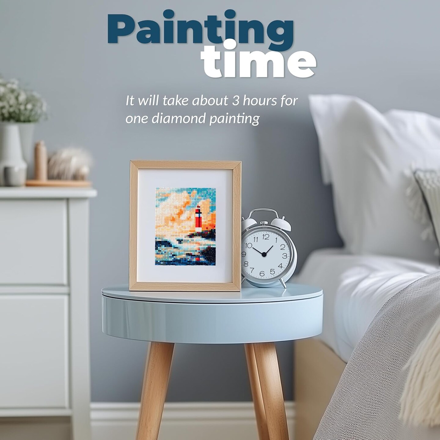 Large Diamond Art Kits for Adults - Brilliant Art Diamond Painting Kit - Paint Gem Art for Adults - Sea Breeze