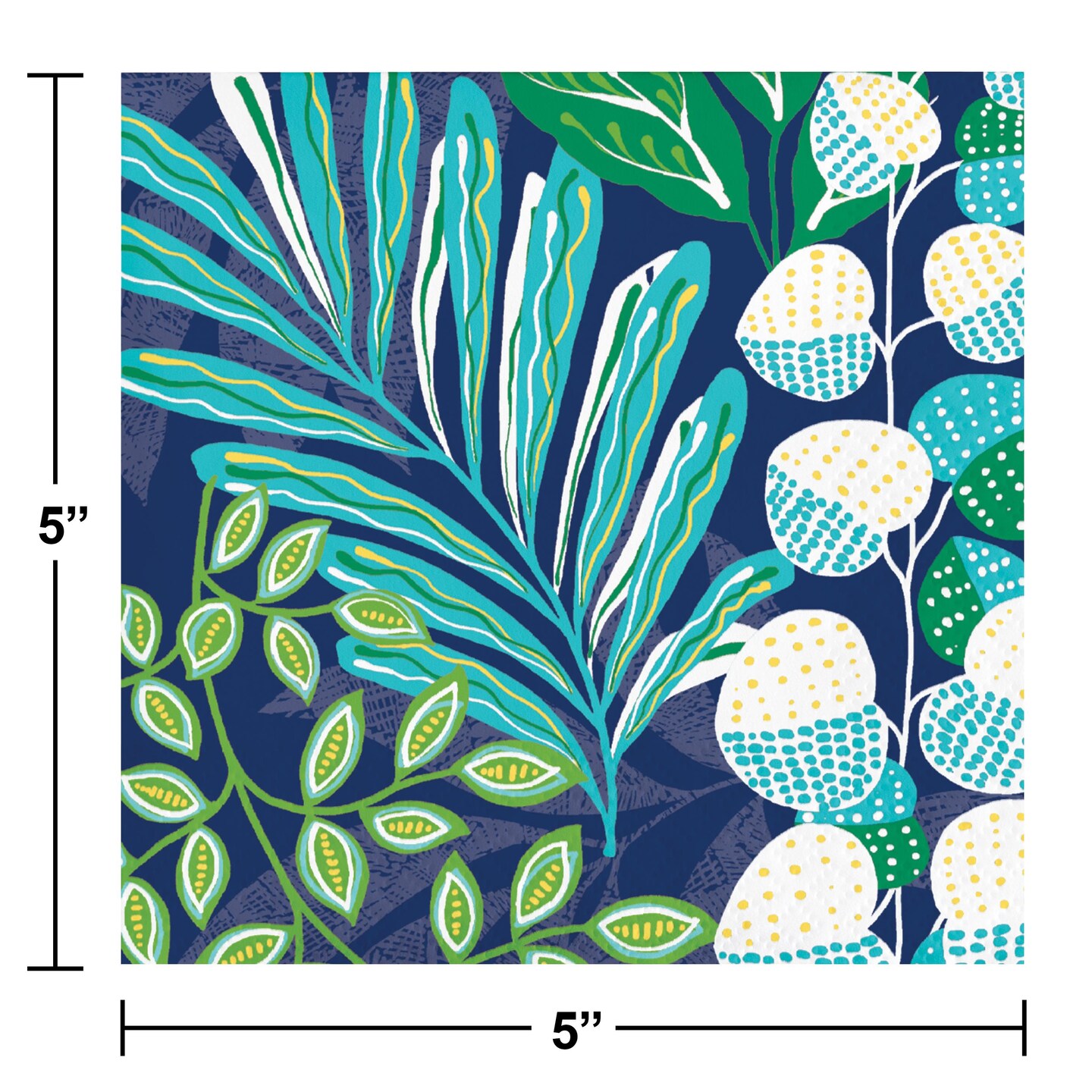 288 pc Bulk Peaceful Palms 24 pc Bulk 2ply Beverage Napkin